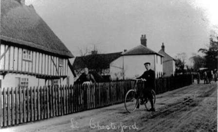 outside a cottage pre 1914