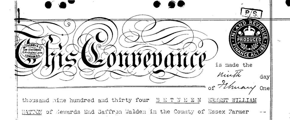 Conveyance Document